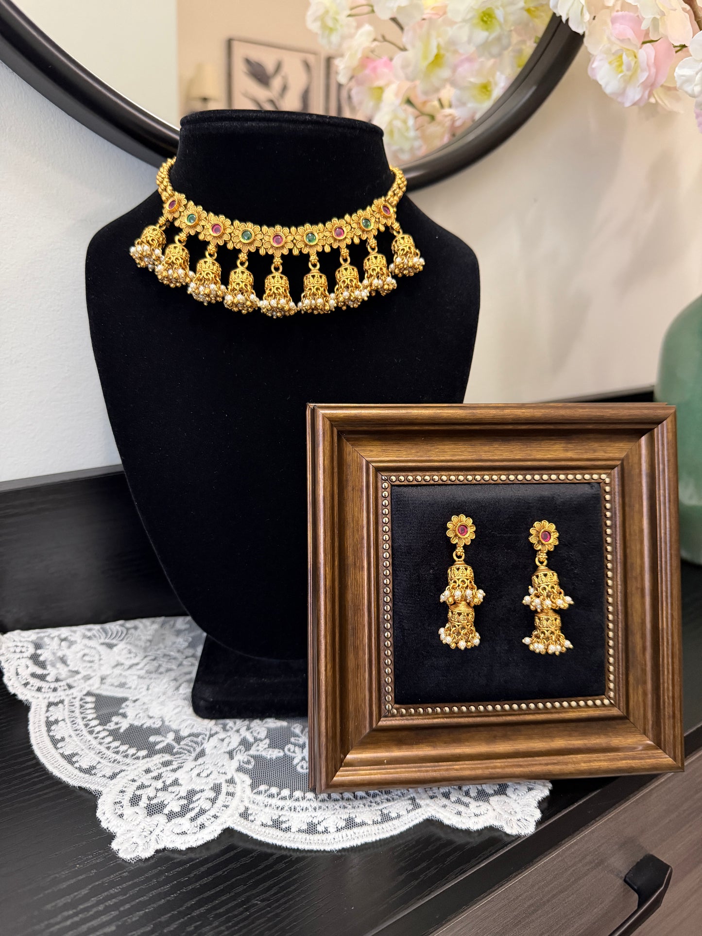 Divya Micro Gold Plated Set