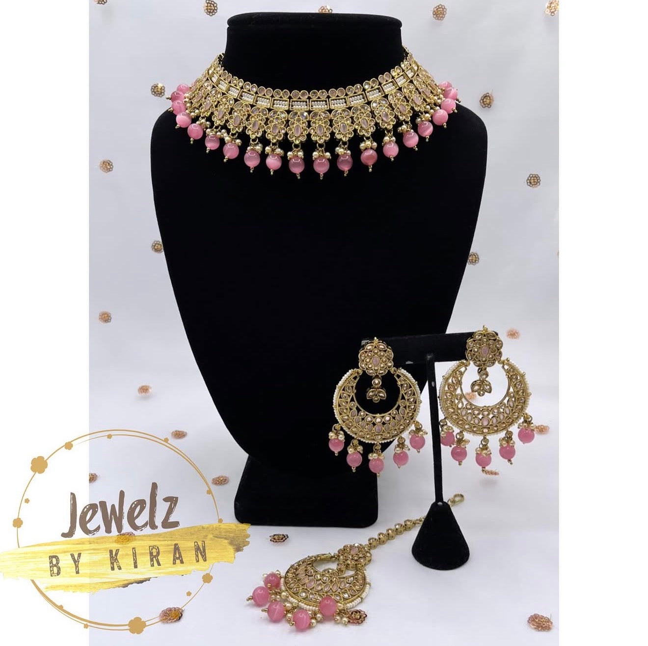 Garima Polki Set (Pink)