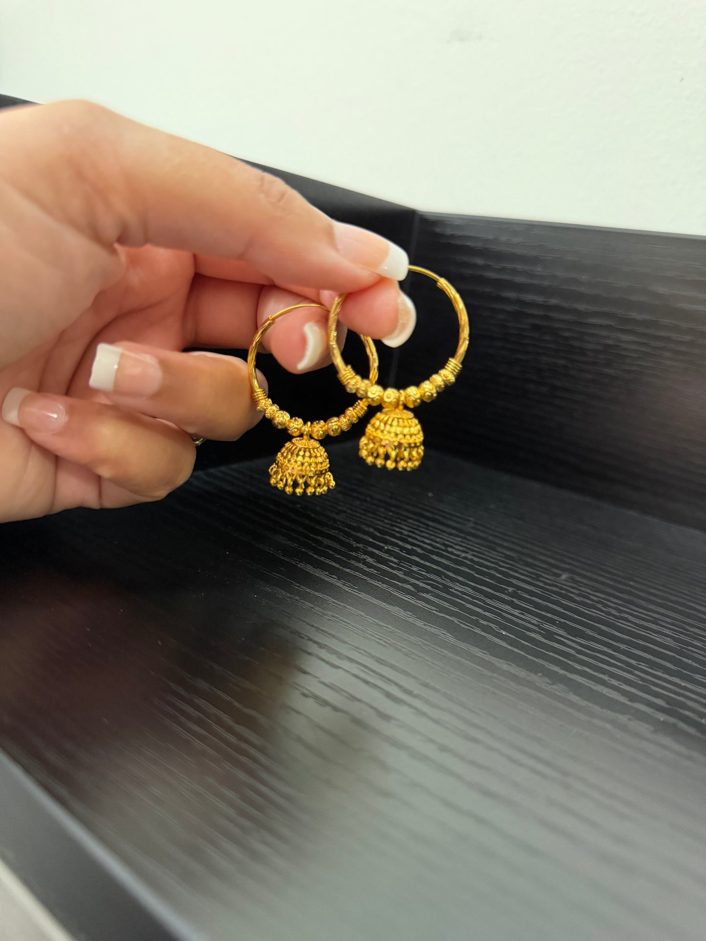 Navnit Gold Look Earrings