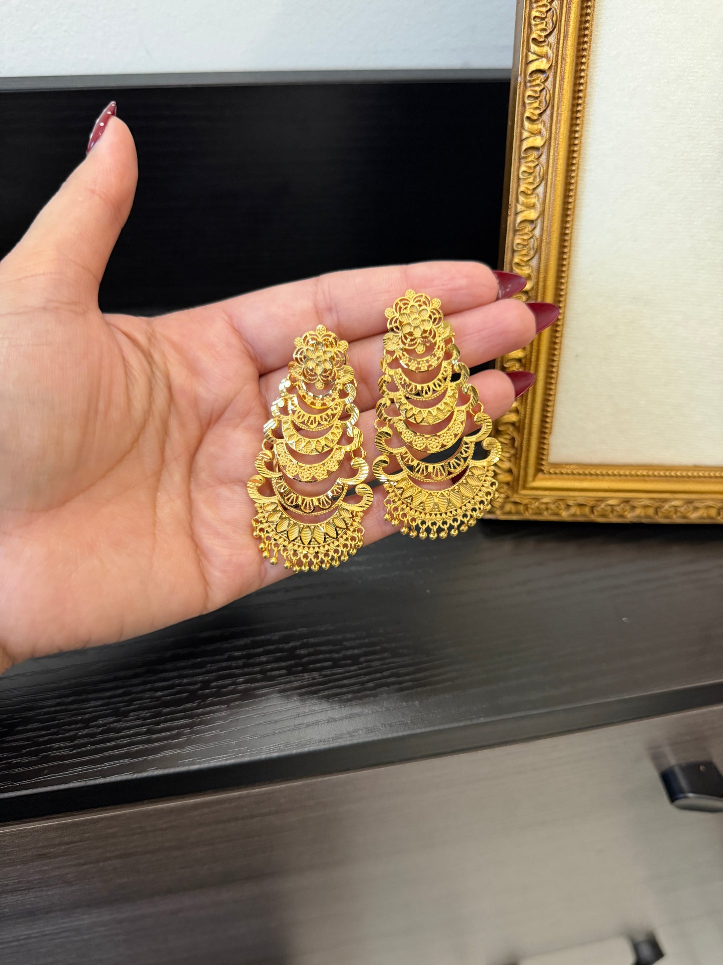 Balpreet Gold Forming Earrings