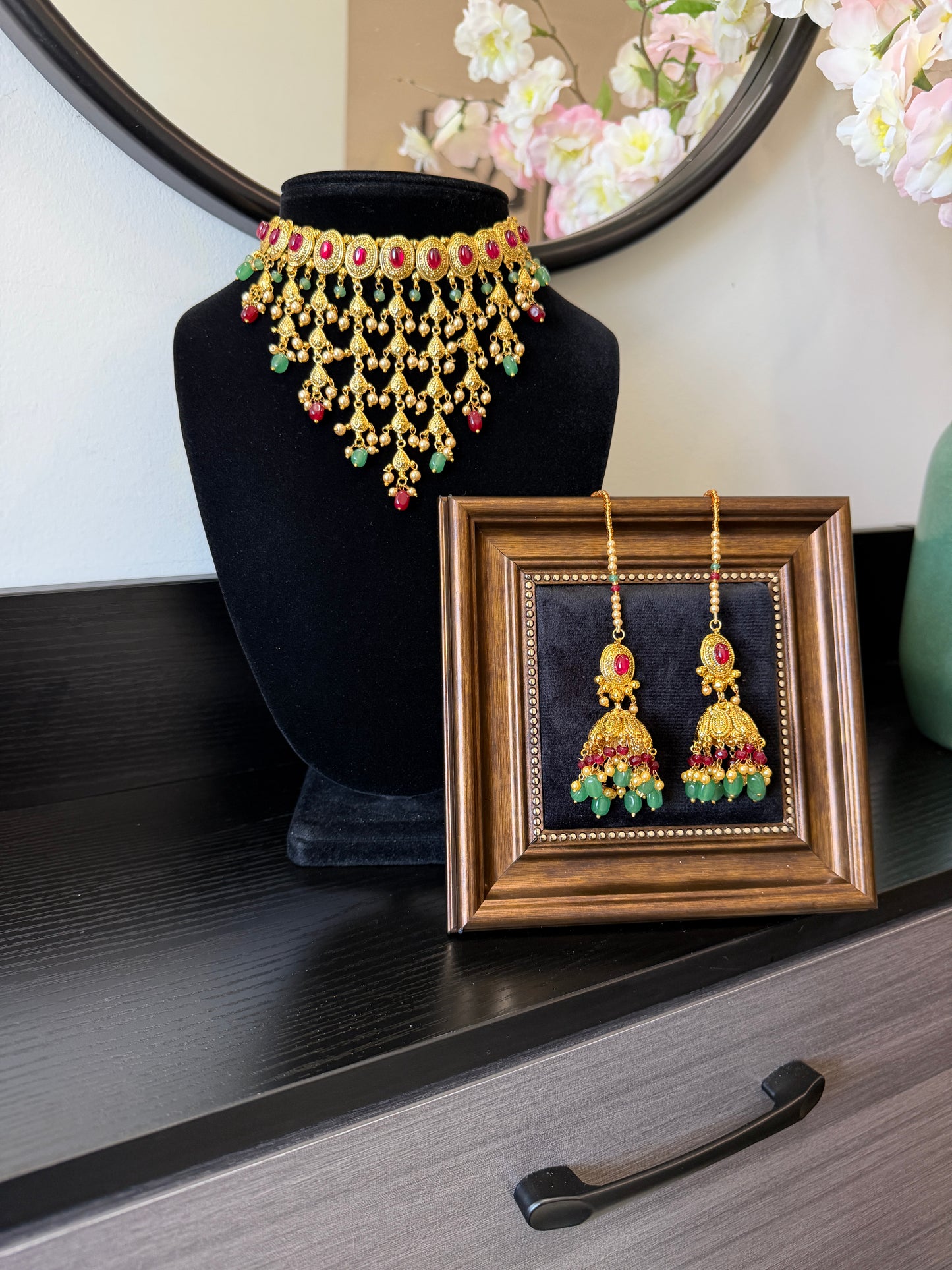 Izra Handcrafted Gold Plated Set