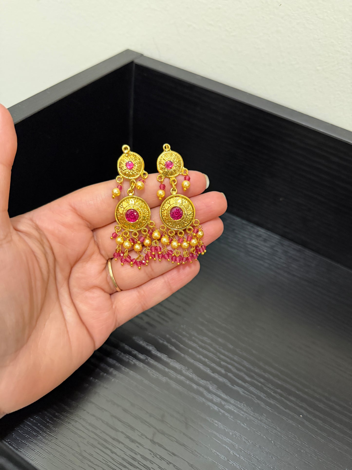 Karanvir Real Look Earrings (Gold)