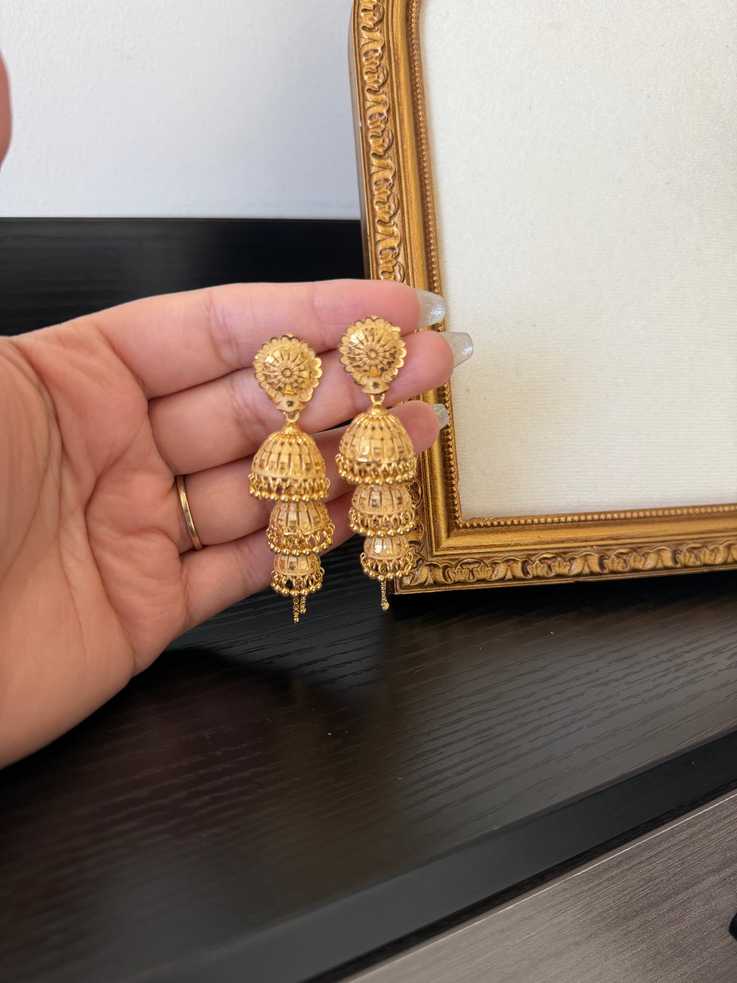 Hanaya Gold Forming Earrings