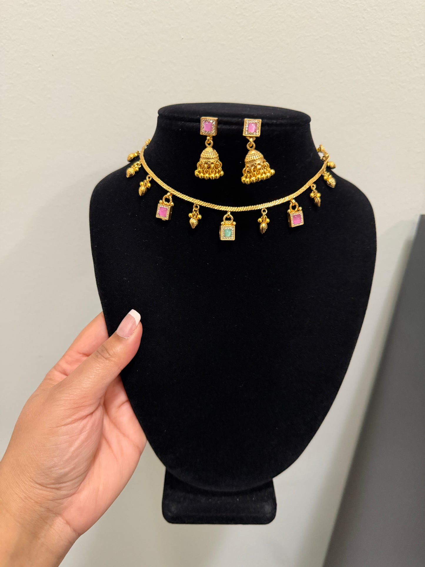 Taman Heritage Single Line Set (Pink and Mint)