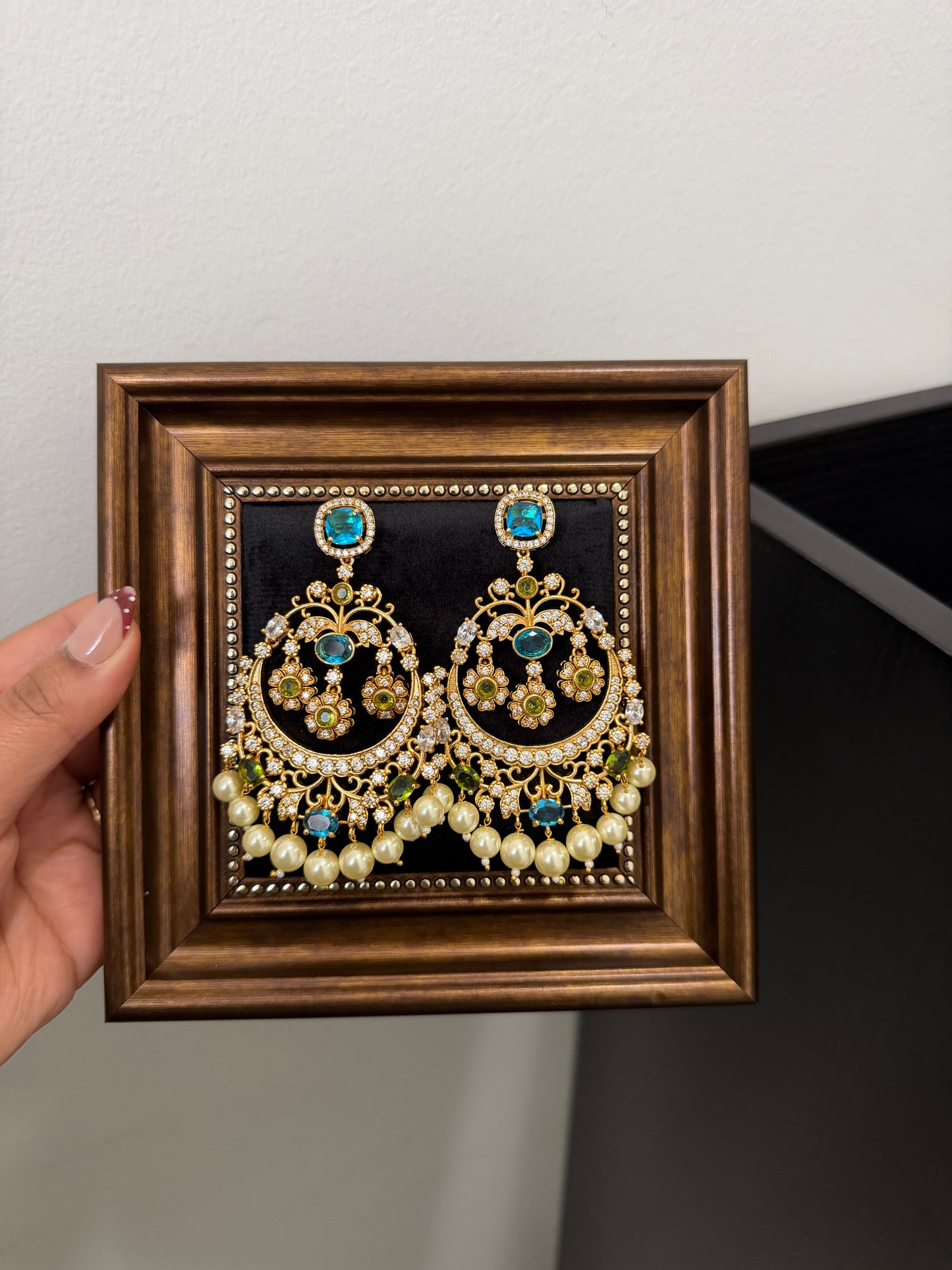 Janvi Moissanite Kundan Earrings