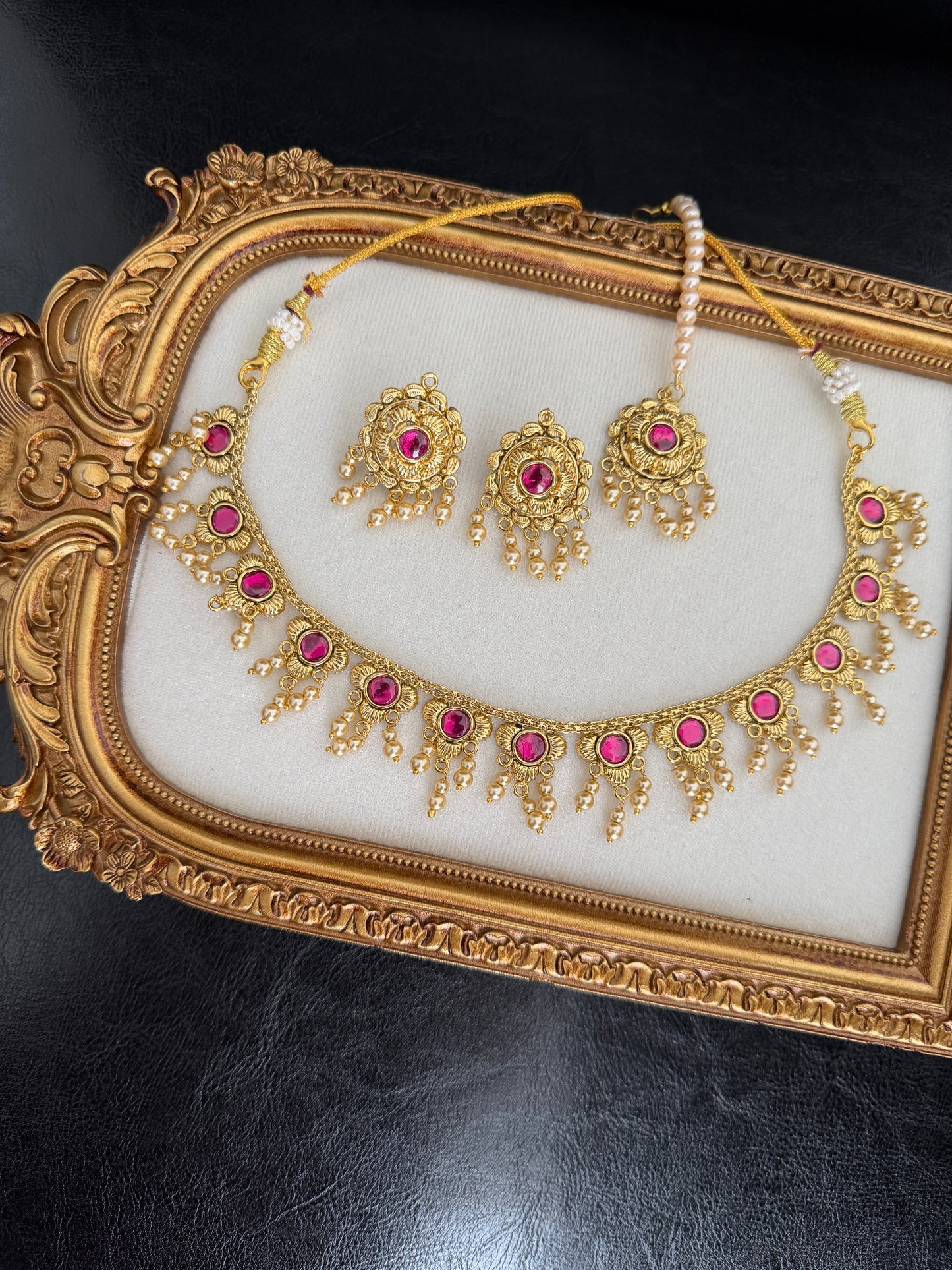 Arzoe Punjabi Traditional Look Set (Ruby)