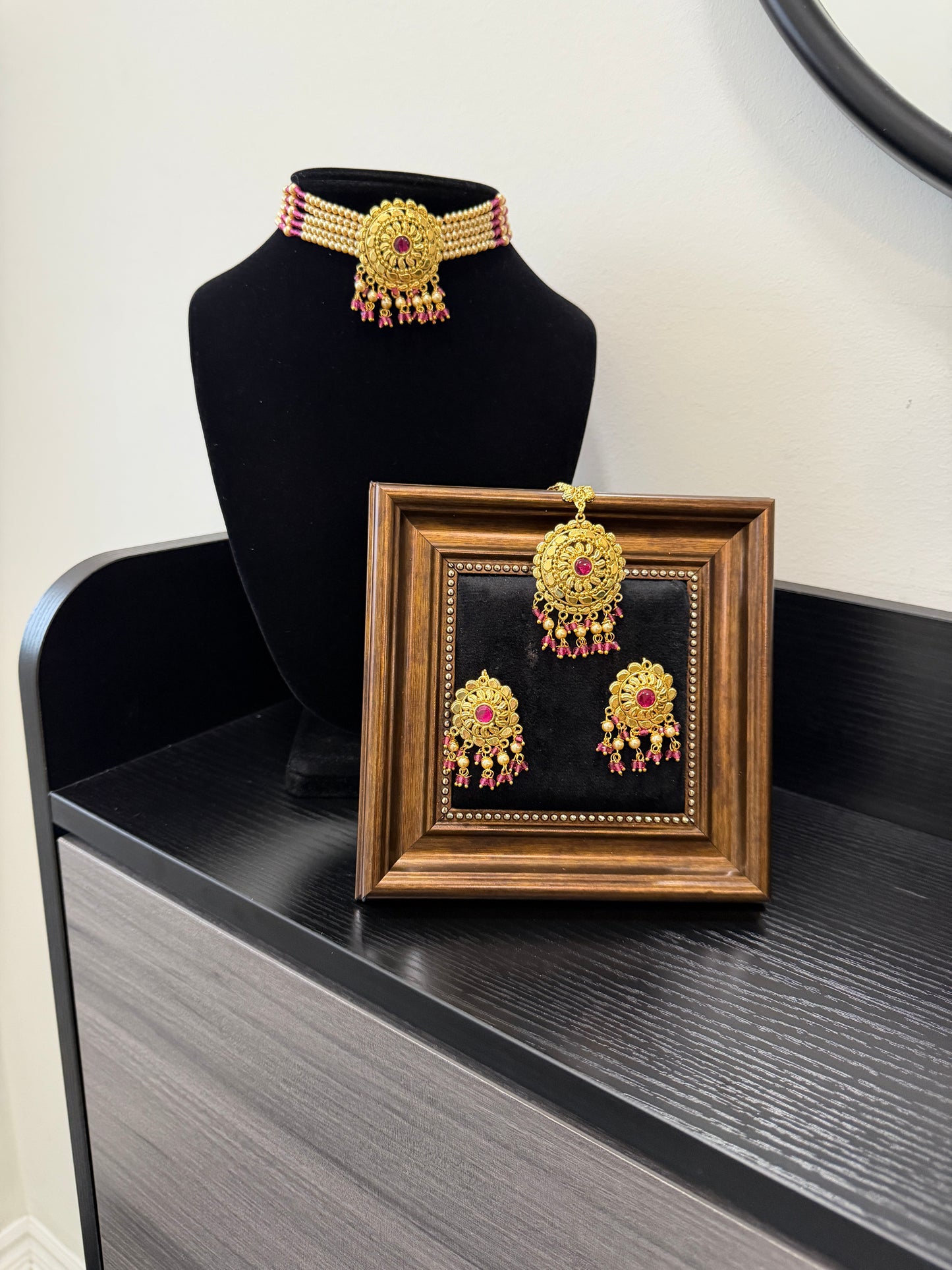 Dilraj Punjabi Traditional Look Set (Ruby)