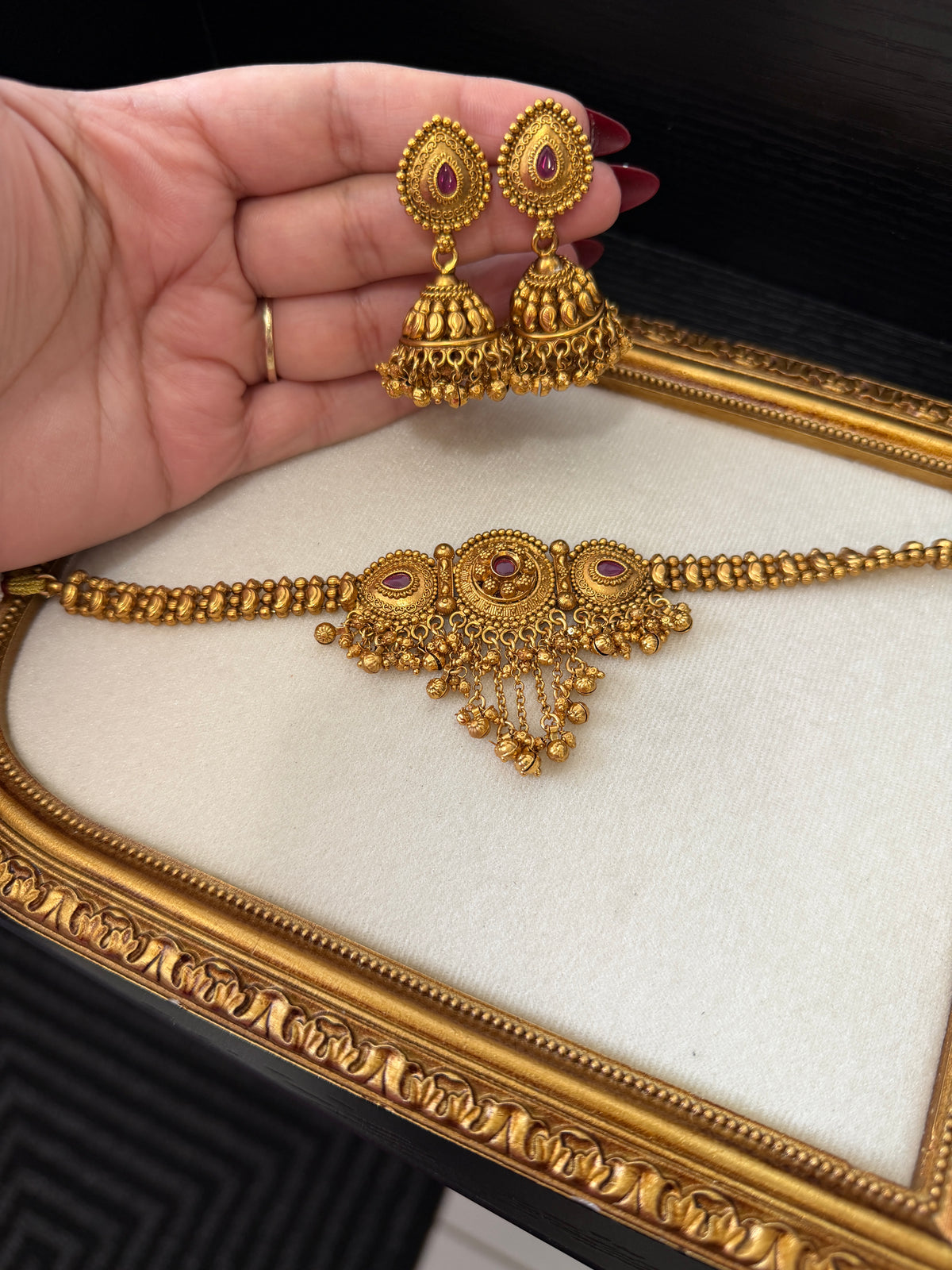 Parmit Micro Gold Plated Set (Ruby)