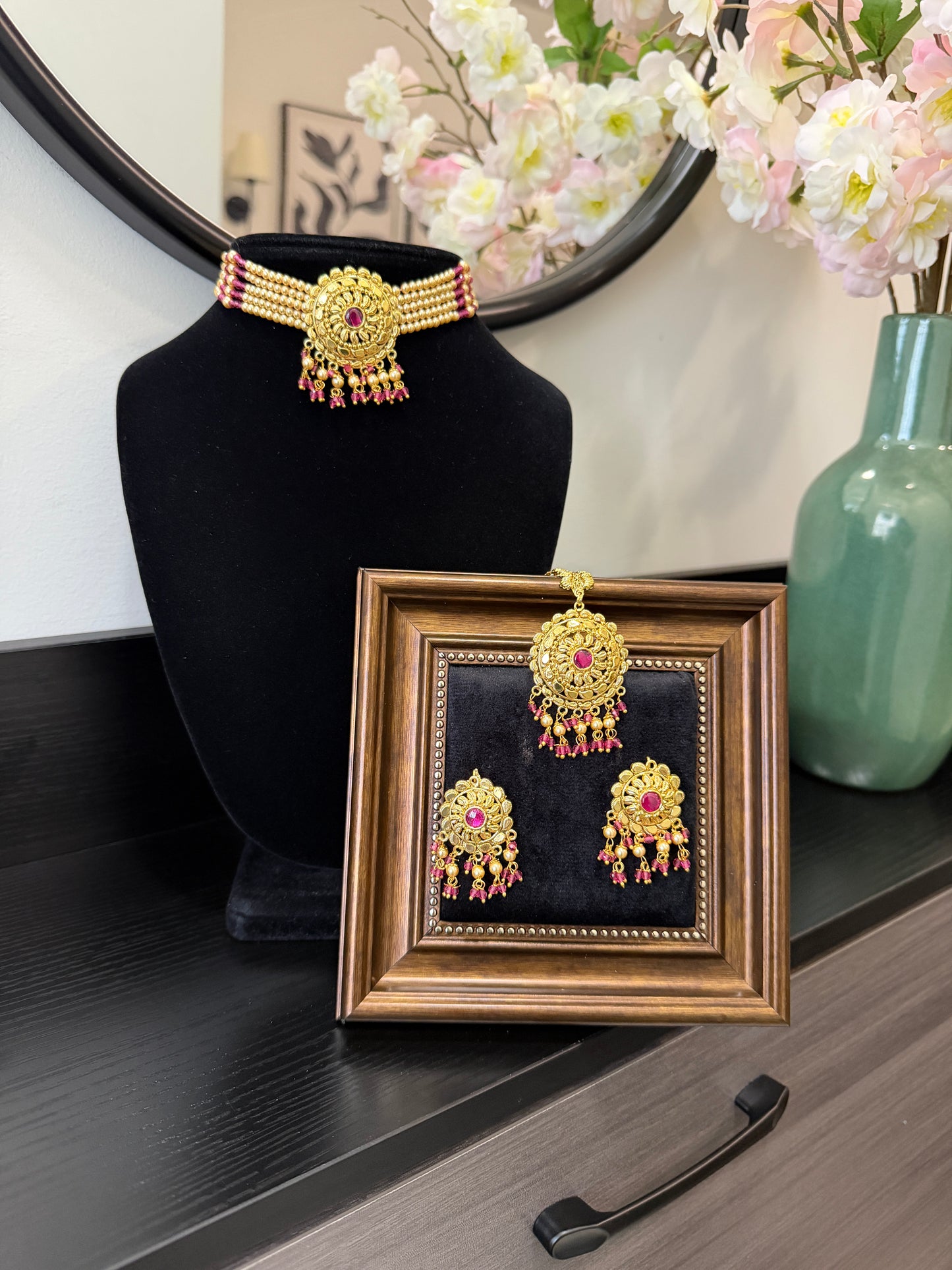 Dilraj Punjabi Traditional Look Set (Ruby)