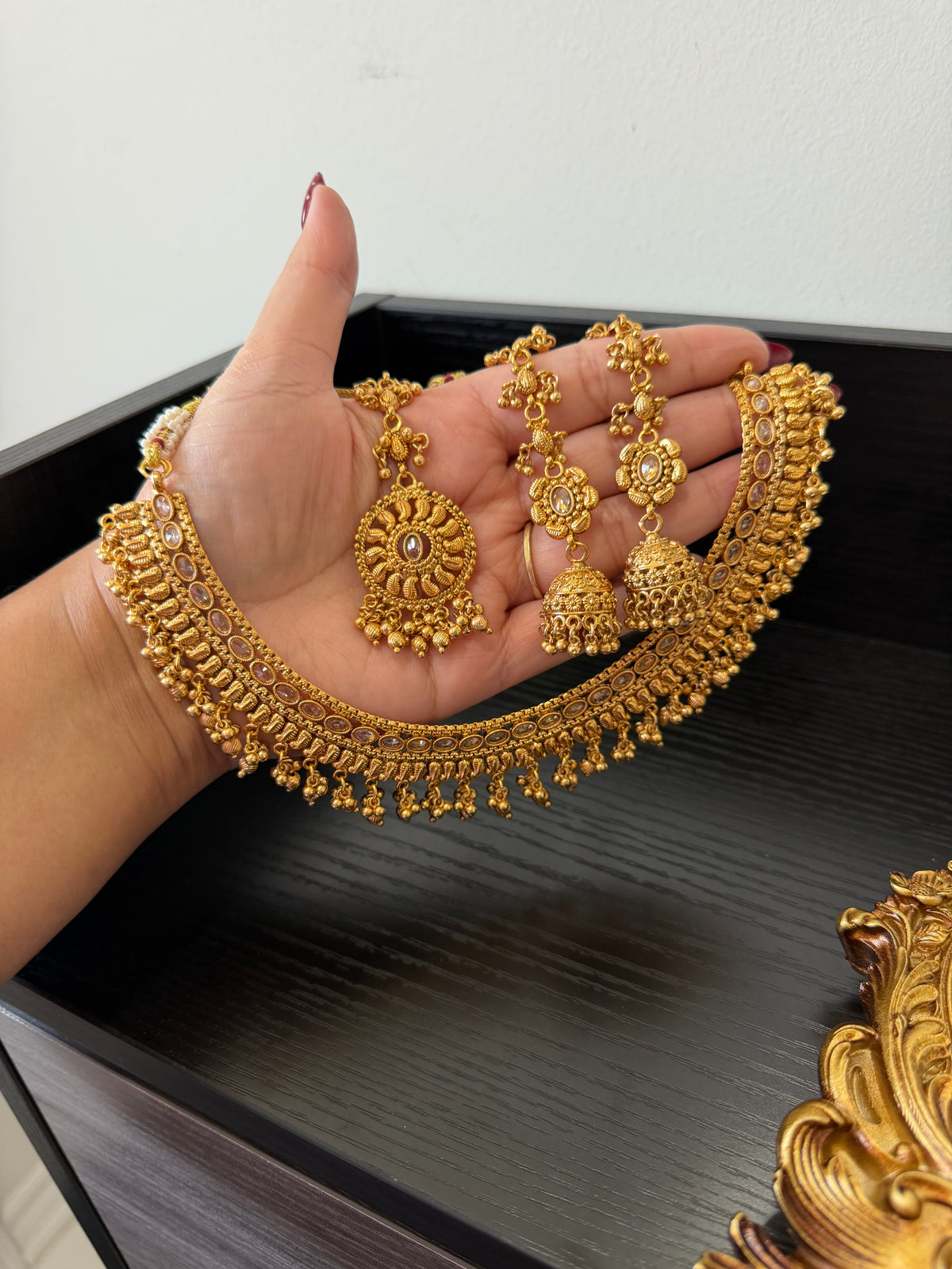 Ratinder Antique Plated Set