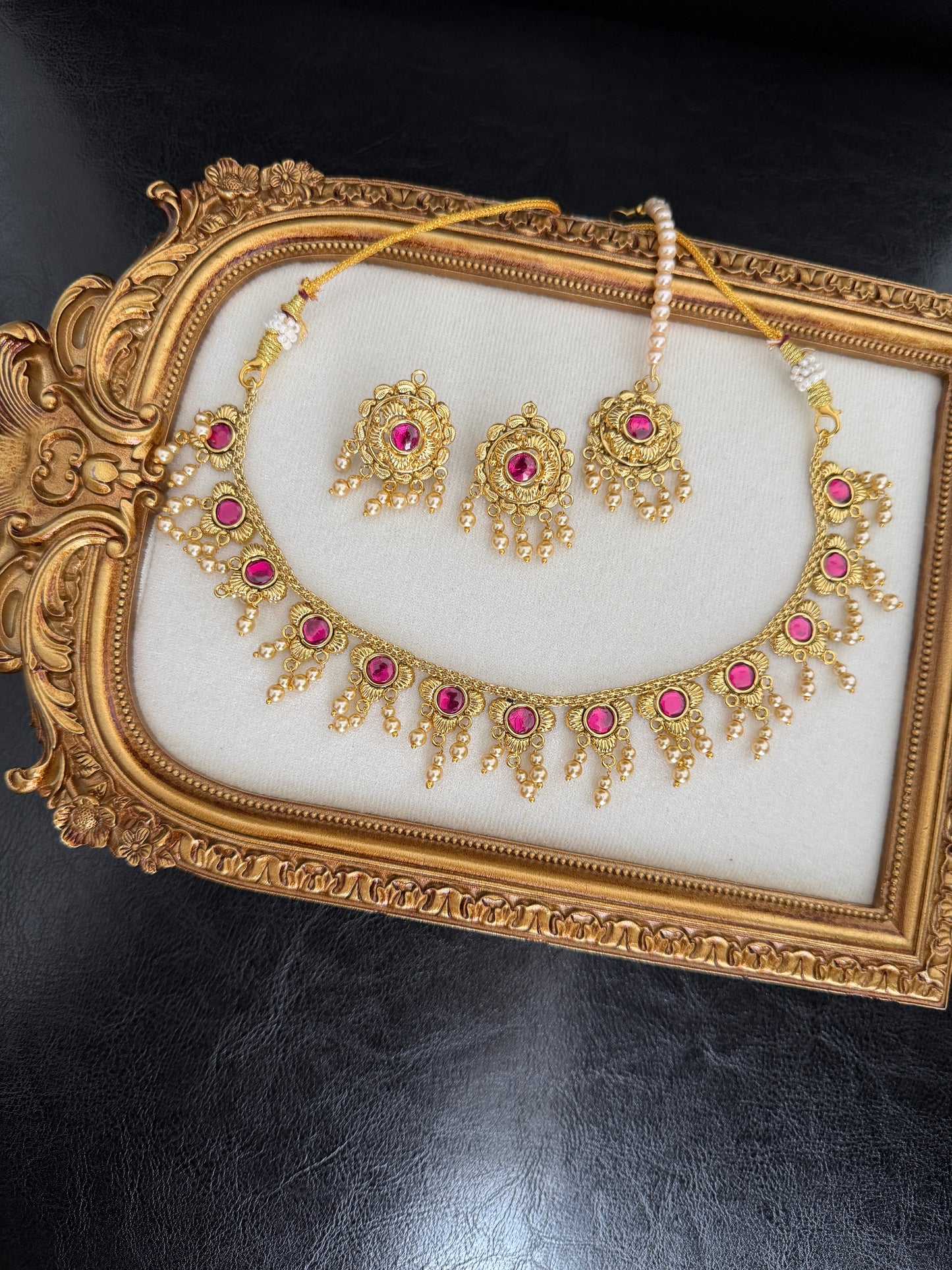 Arzoe Punjabi Traditional Look Set (Ruby)