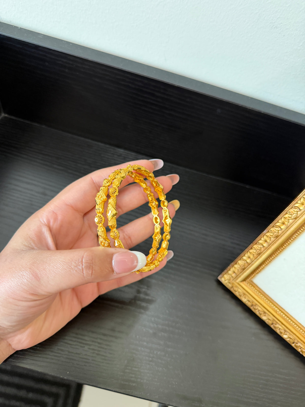 Darsh Gold Plated Bangles (Set of 2)