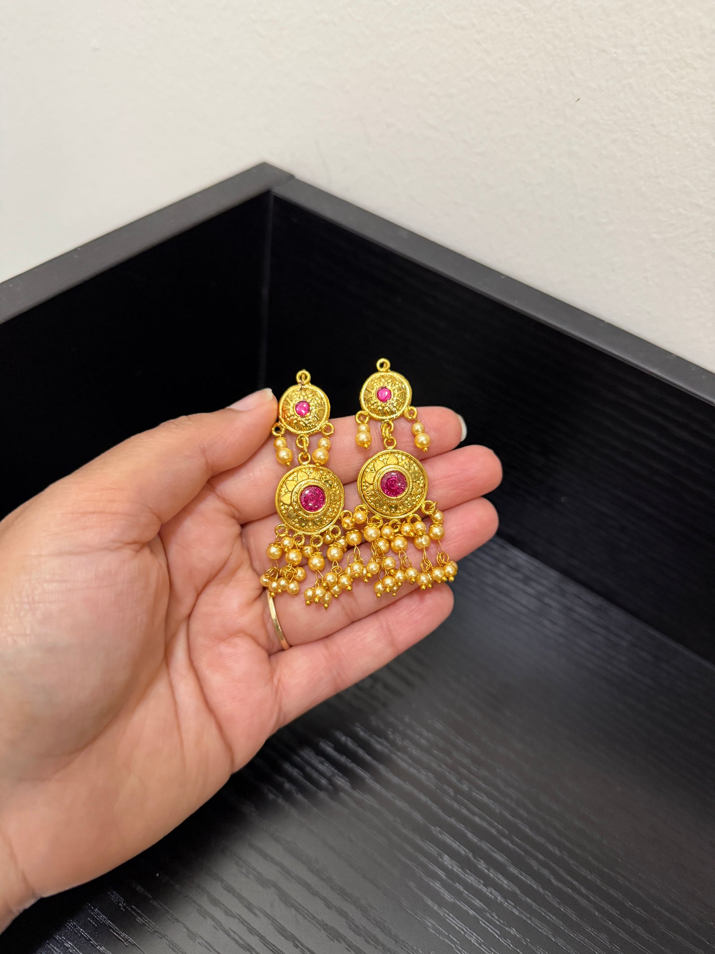 Karanvir Real Look Earrings (Gold)