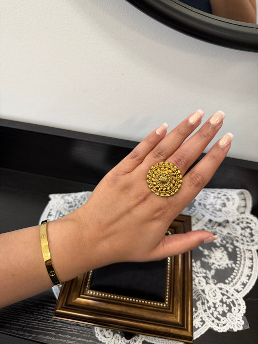 Mankiran Micro Gold Plated Ring