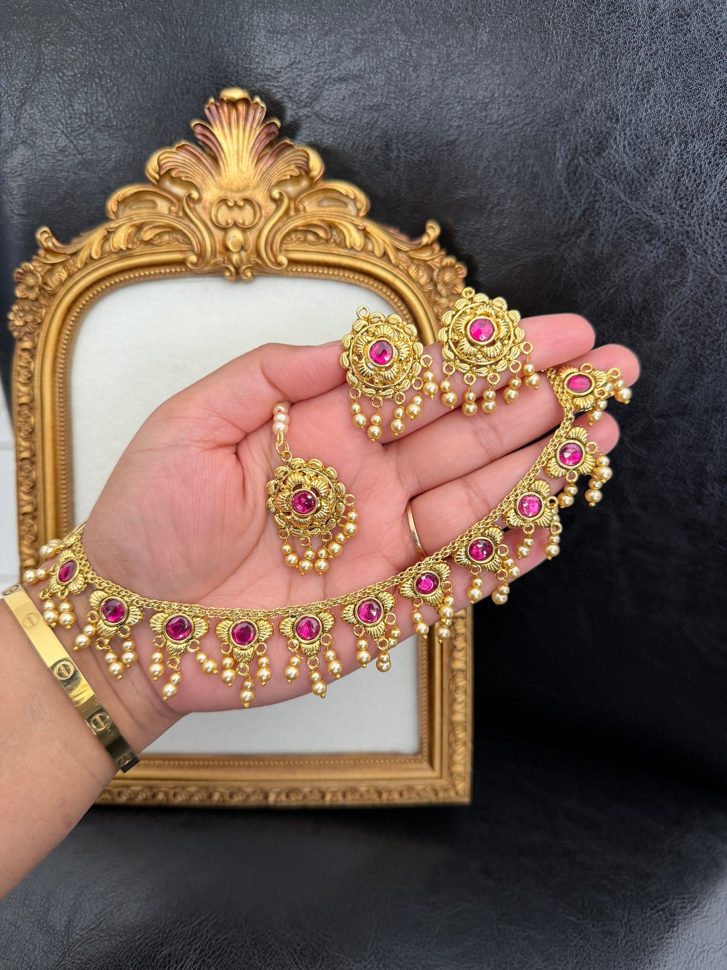 Arzoe Punjabi Traditional Look Set (Ruby)