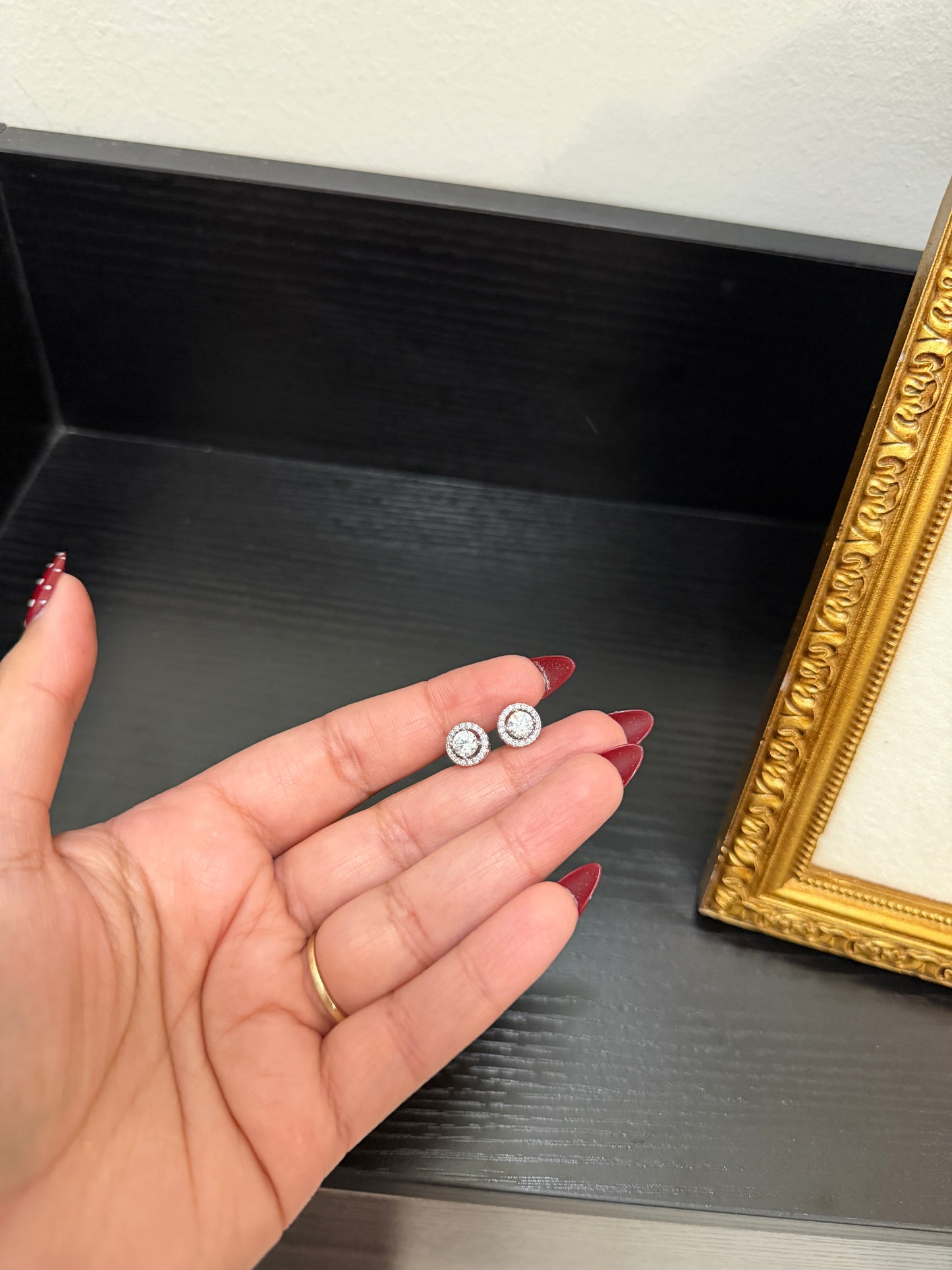 Nirza Real Diamond Look Studs