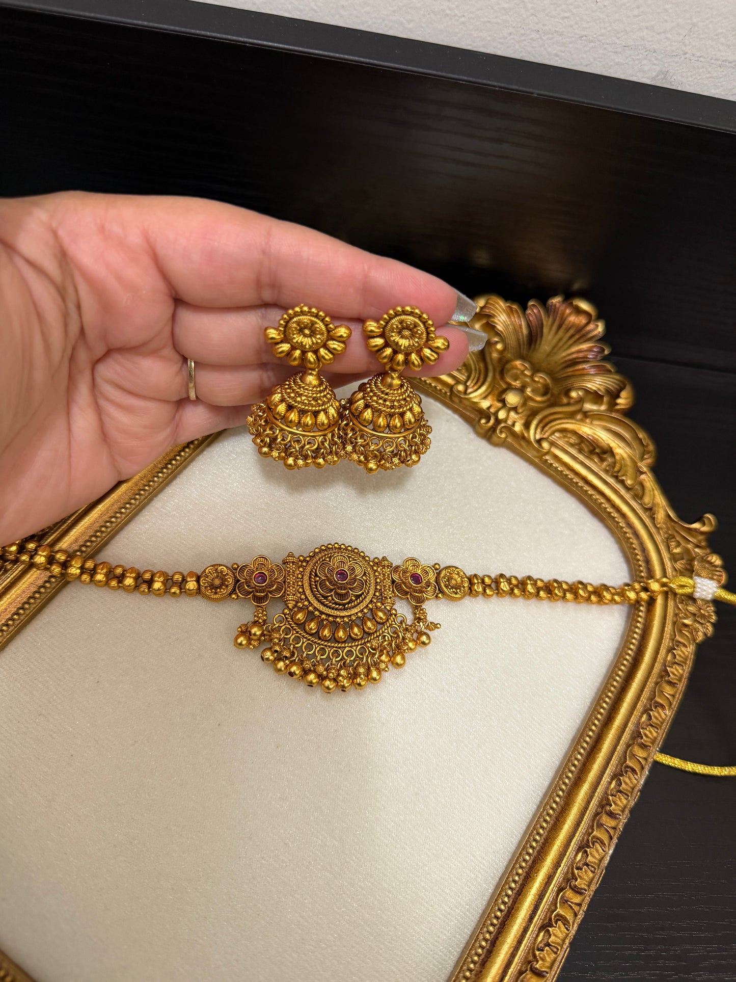 Mankiran Micro Gold Plated Set (Ruby)
