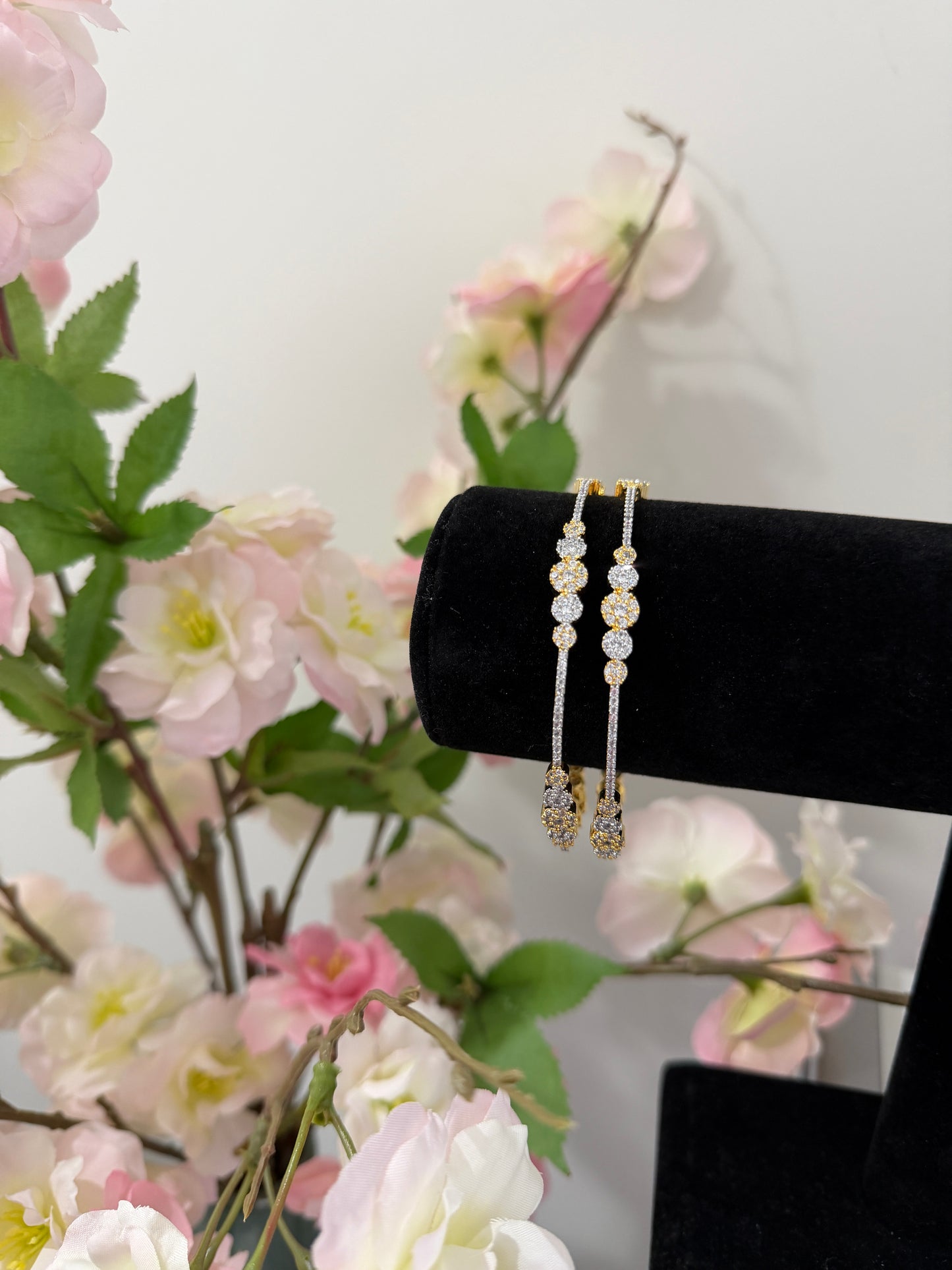 Saira CZ Real Diamond look Bangles