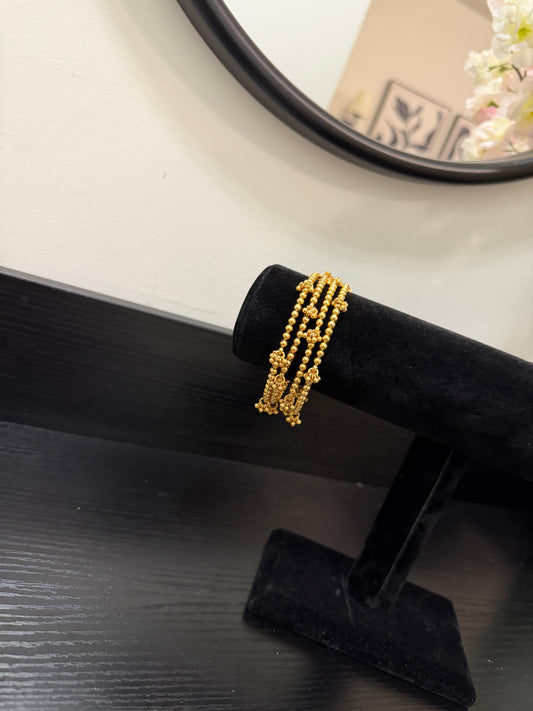 Gurprit Micro Gold Plated Bangles (Set of 4)