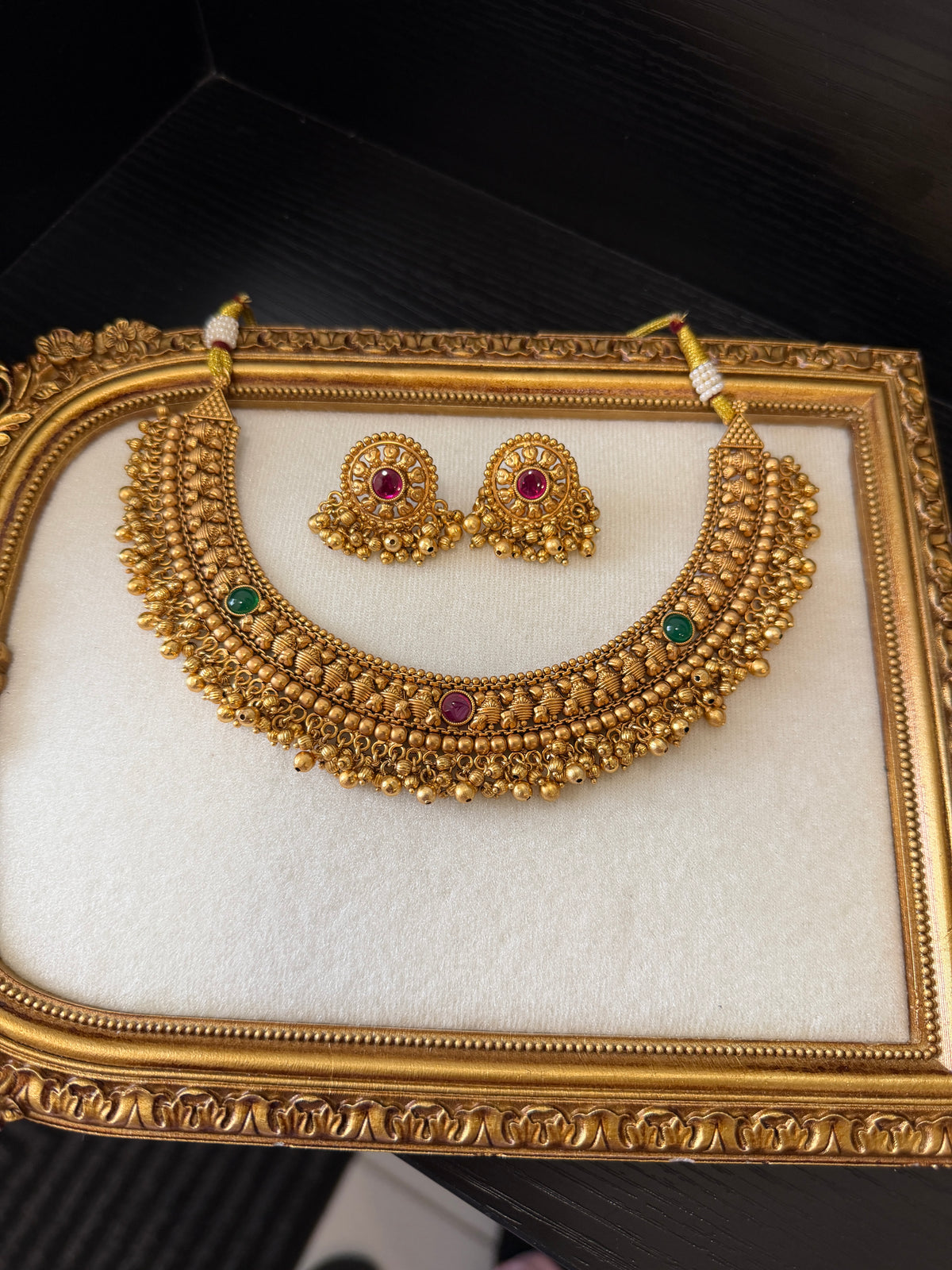Karman Micro Gold Plated Set (Ruby&Green)