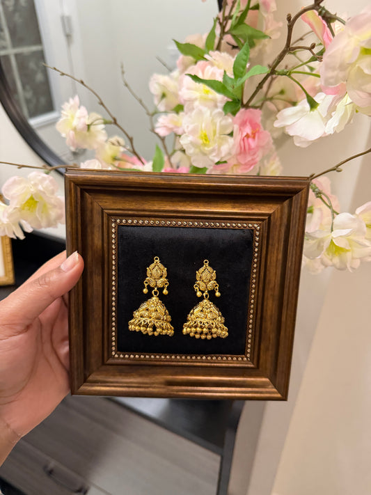 Jot Handcrafted Custom Made Earrings (Antique Polish)