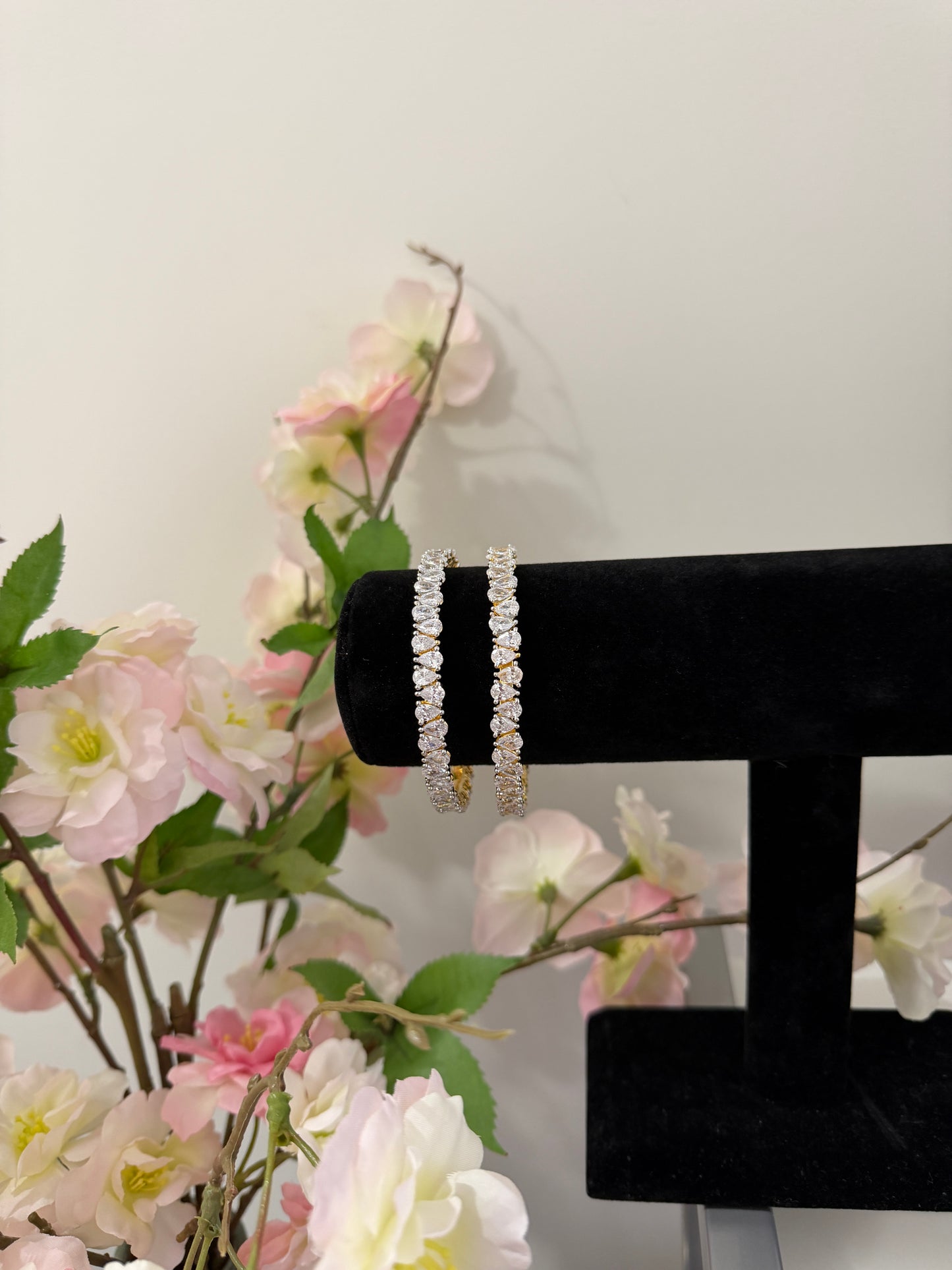 Farah CZ Real Diamond look Bangles