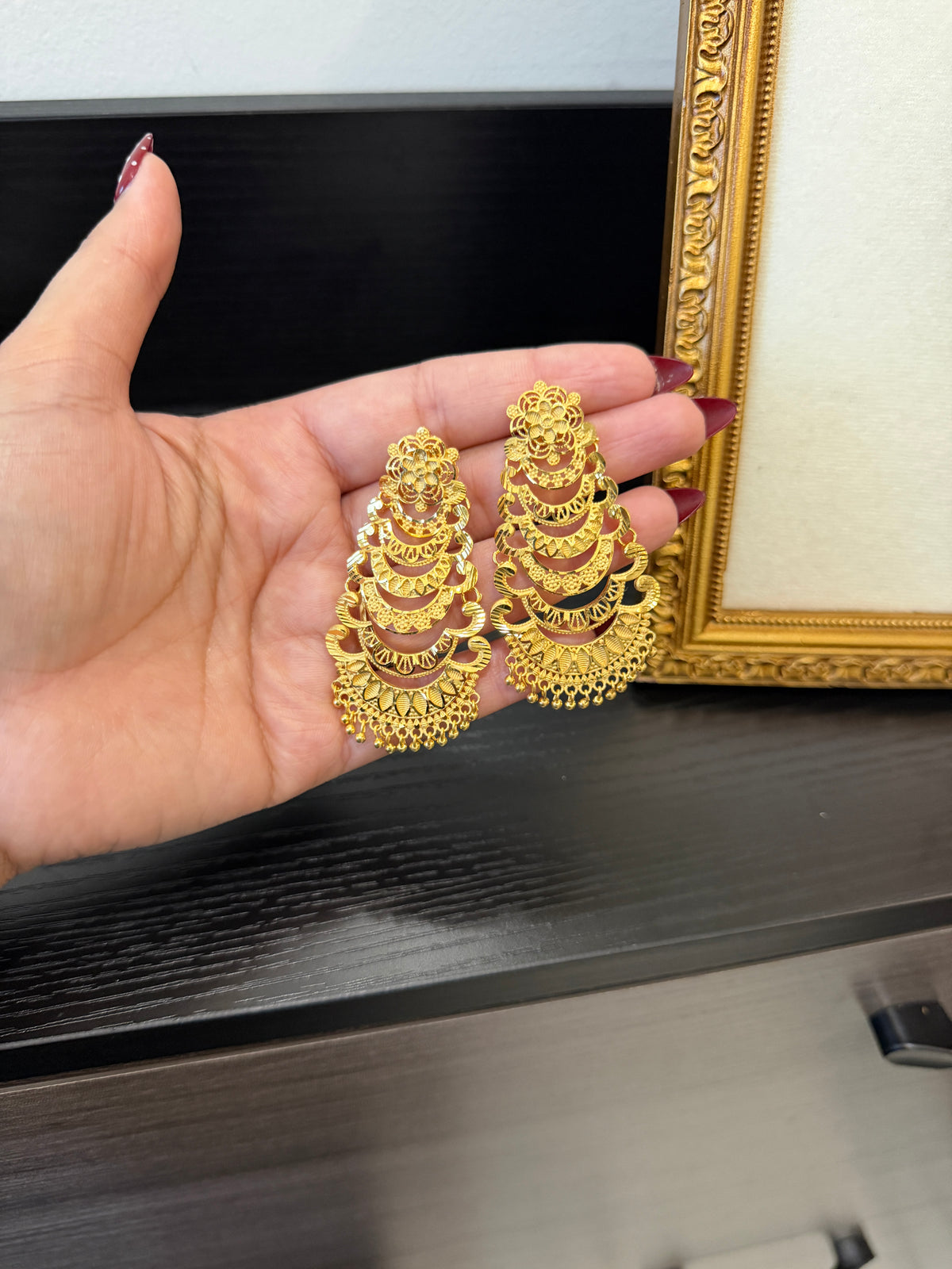 Balpreet Gold Forming Earrings