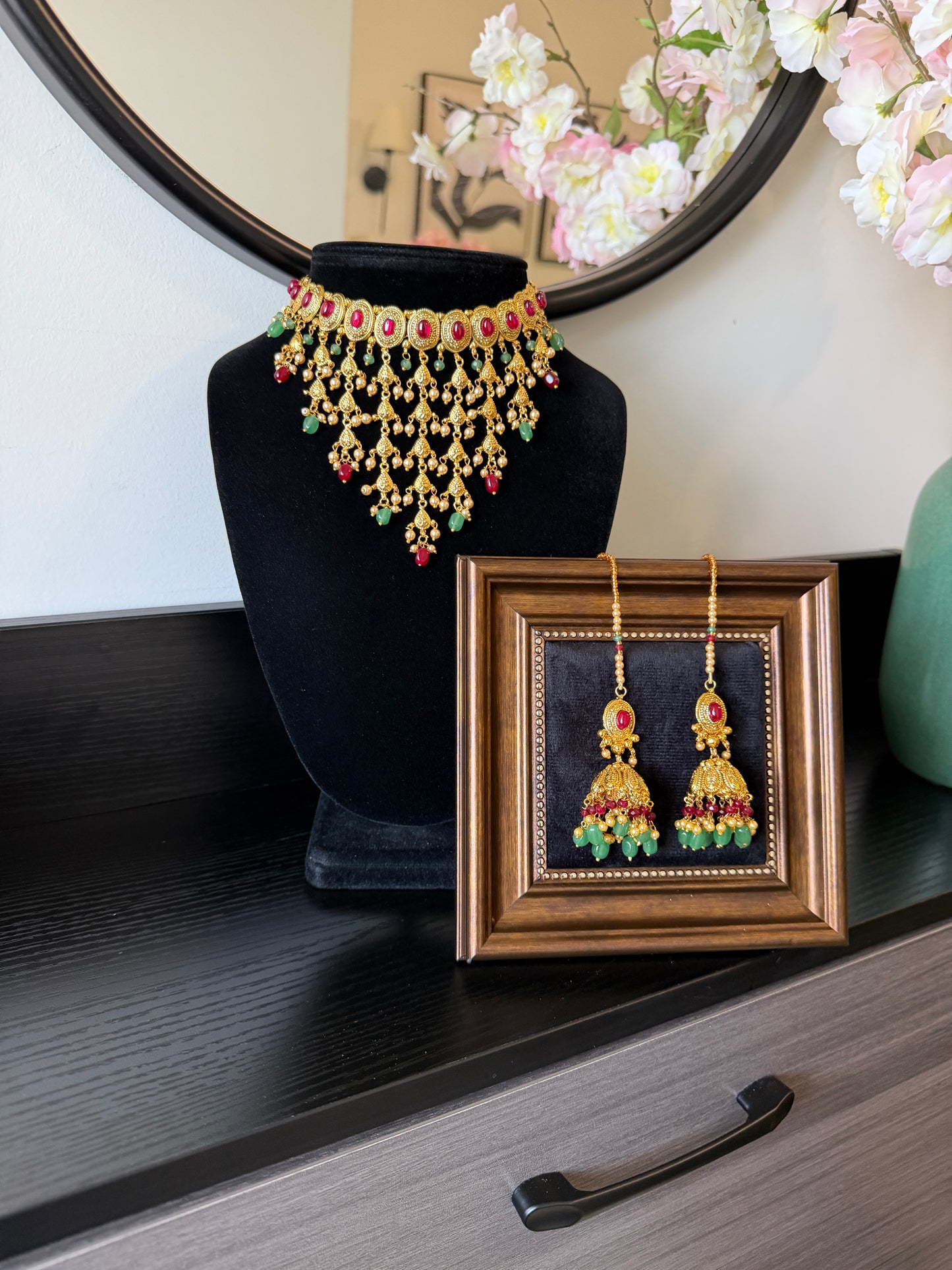 Izra Handcrafted Gold Plated Set