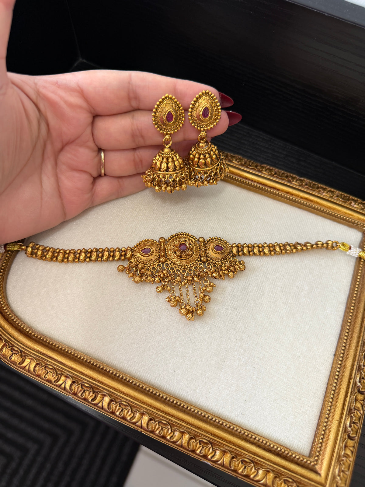Parmit Micro Gold Plated Set (Ruby)