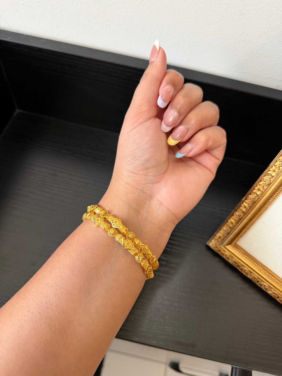 Darsh Gold Plated Bangles (Set of 2)