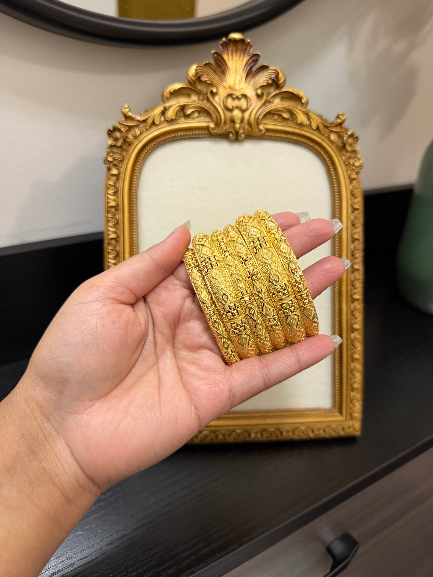 Manya Gold Forming Bangles (Set of 6)