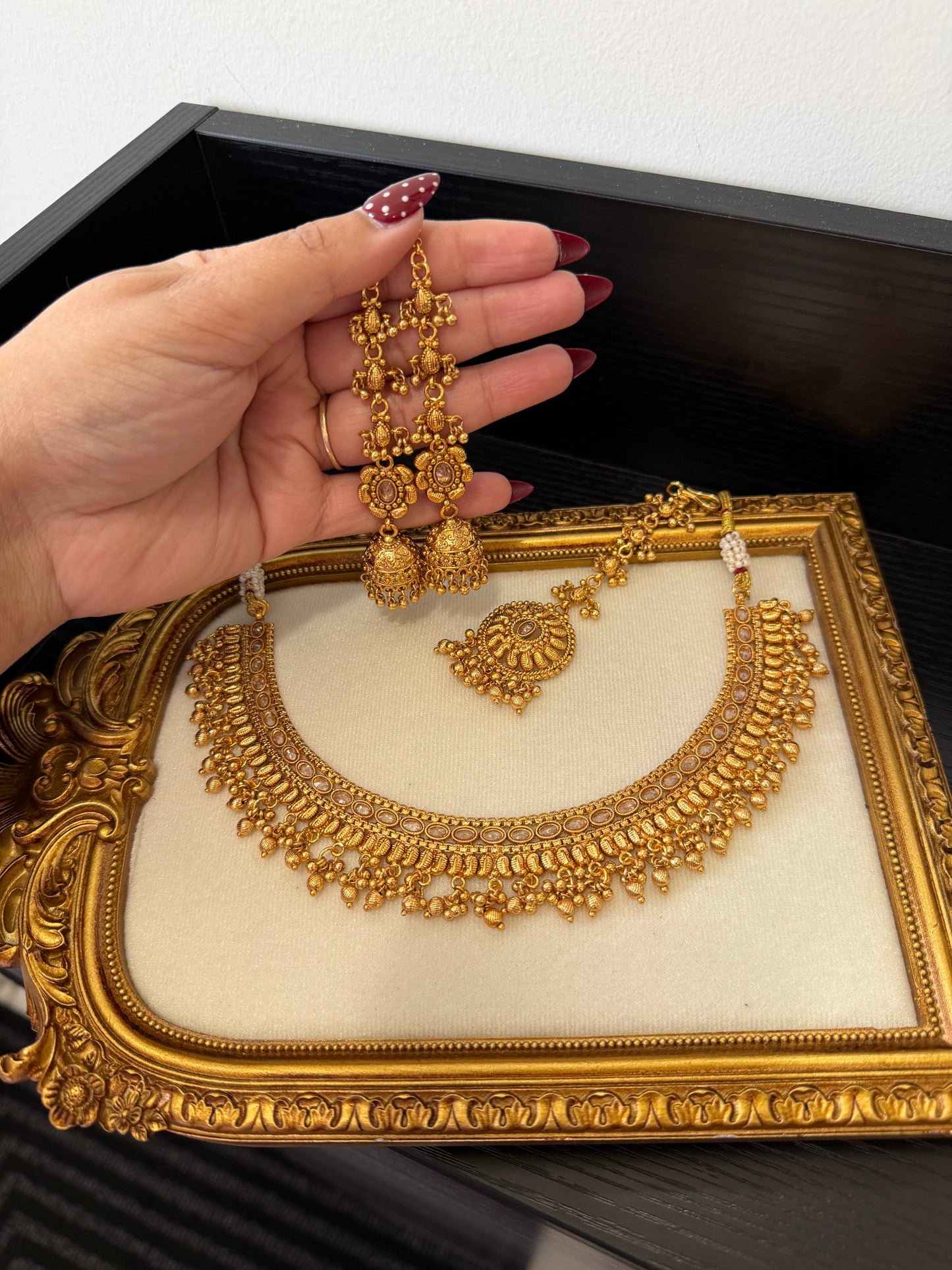 Ratinder Antique Plated Set