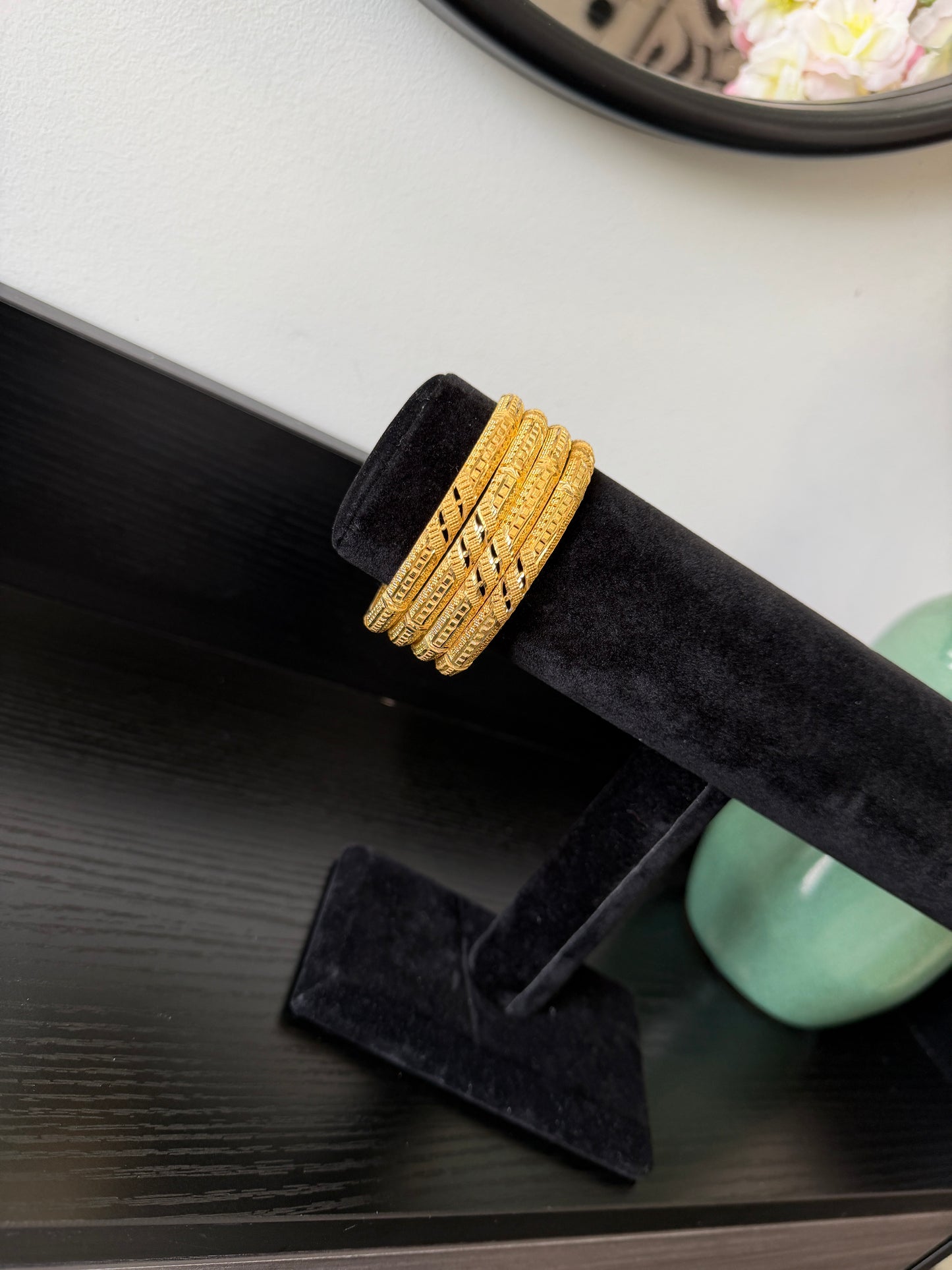 Jeet Gold Forming Bangles (Set of 4)