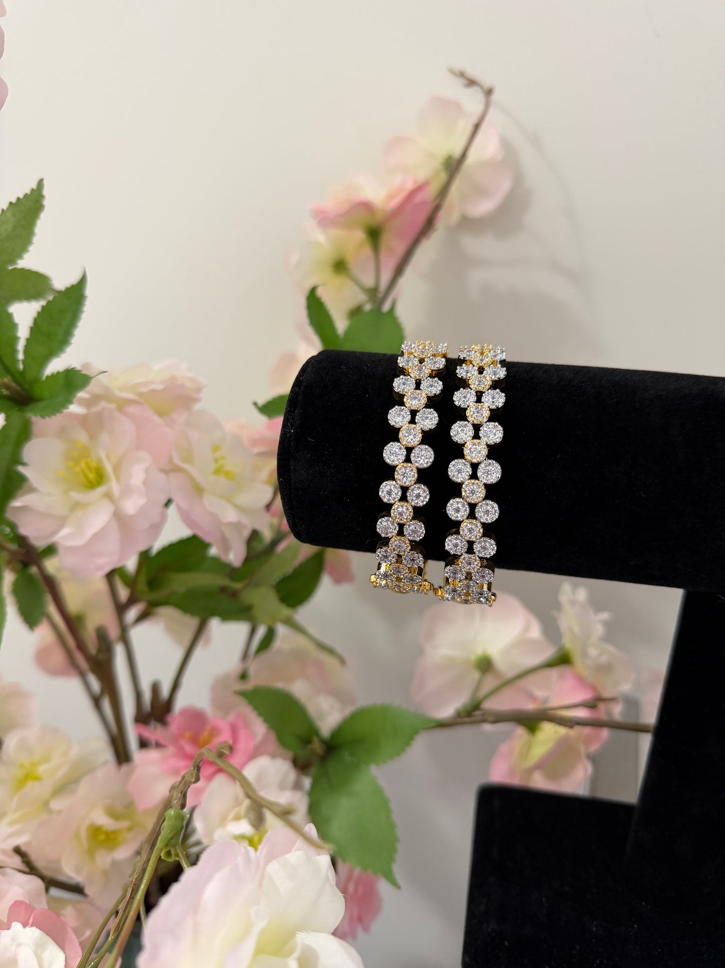 Kiranpreet CZ Real Diamond look Openable Bangles