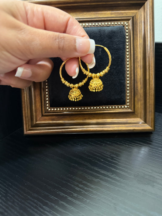 Navnit Gold Look Earrings
