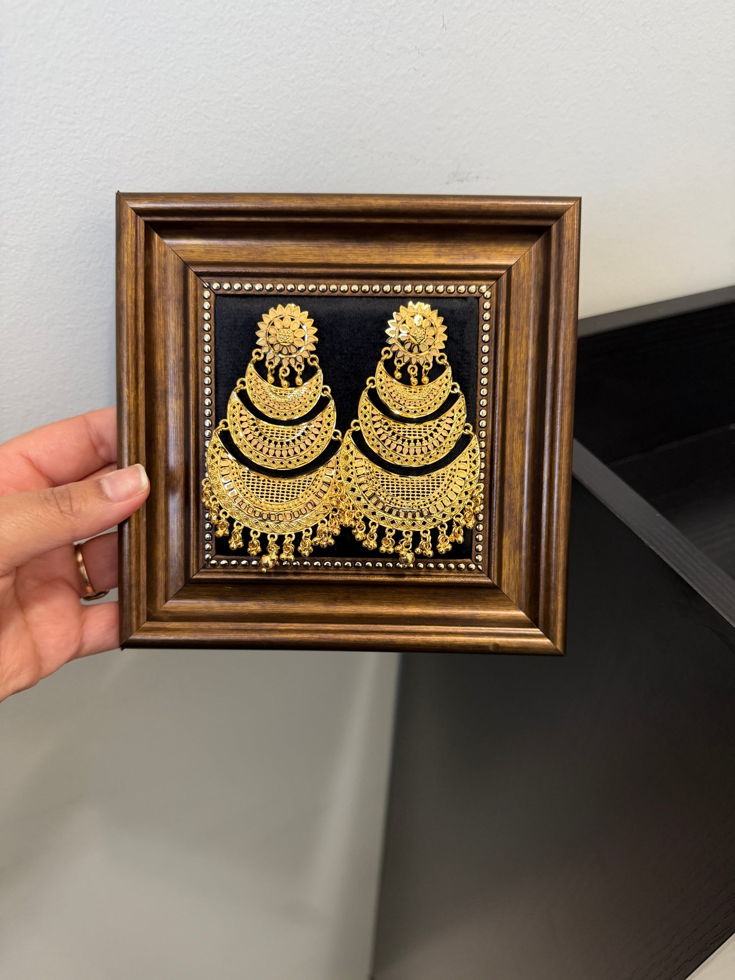 Gurnoor Gold Forming Earrings