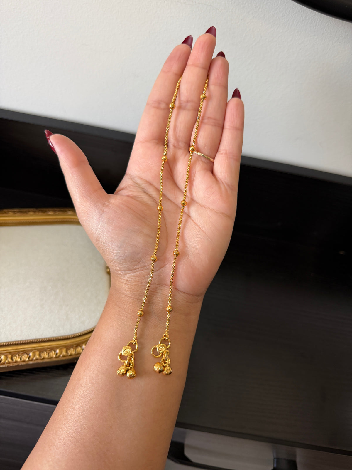 Jasleen Real Look Anklets