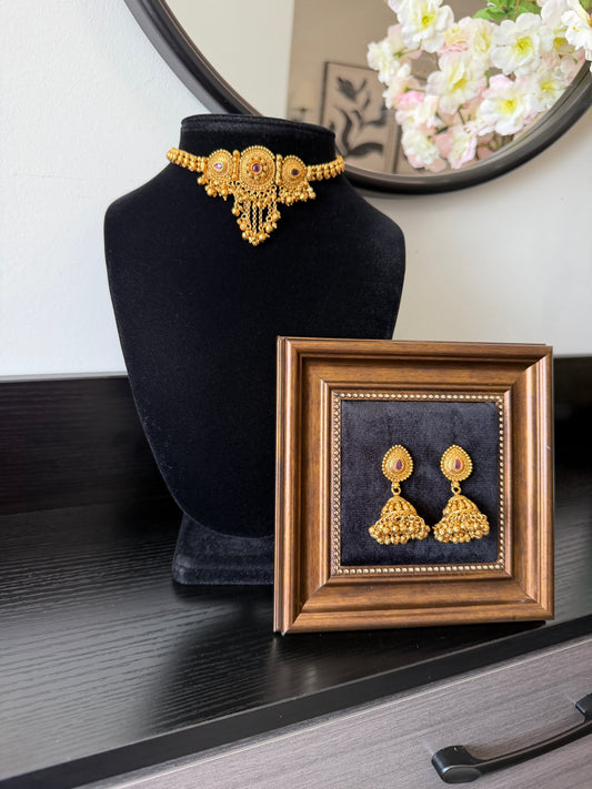 Parmit Micro Gold Plated Set (Ruby)