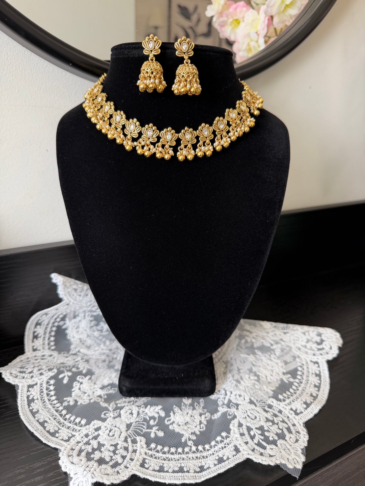 Taman Kundan Necklace Set
