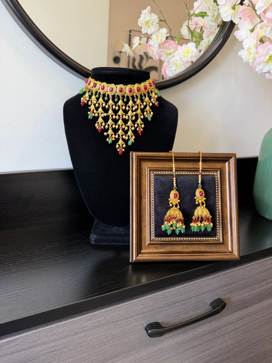 Izra Handcrafted Gold Plated Set
