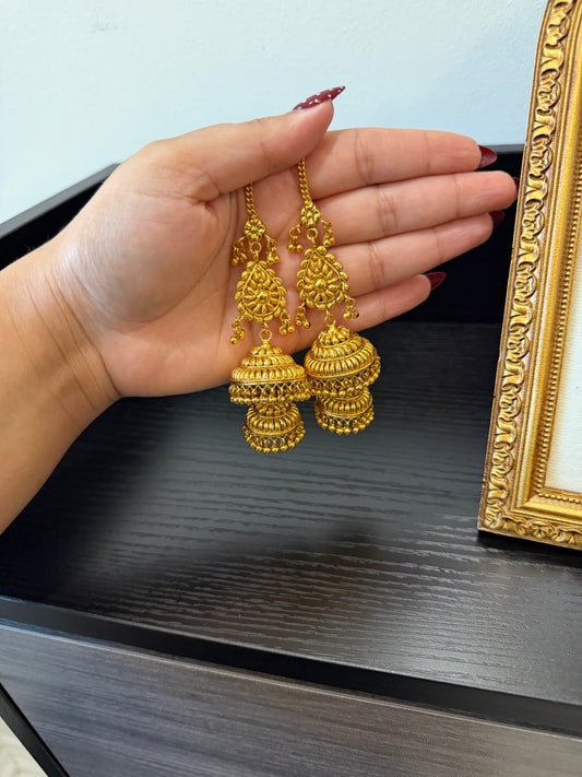 Bhavneet Micro Gold Plated Jhumki