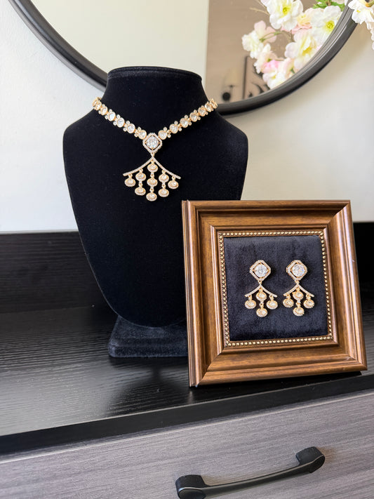 Sehaj Kundan Gold Plated Set