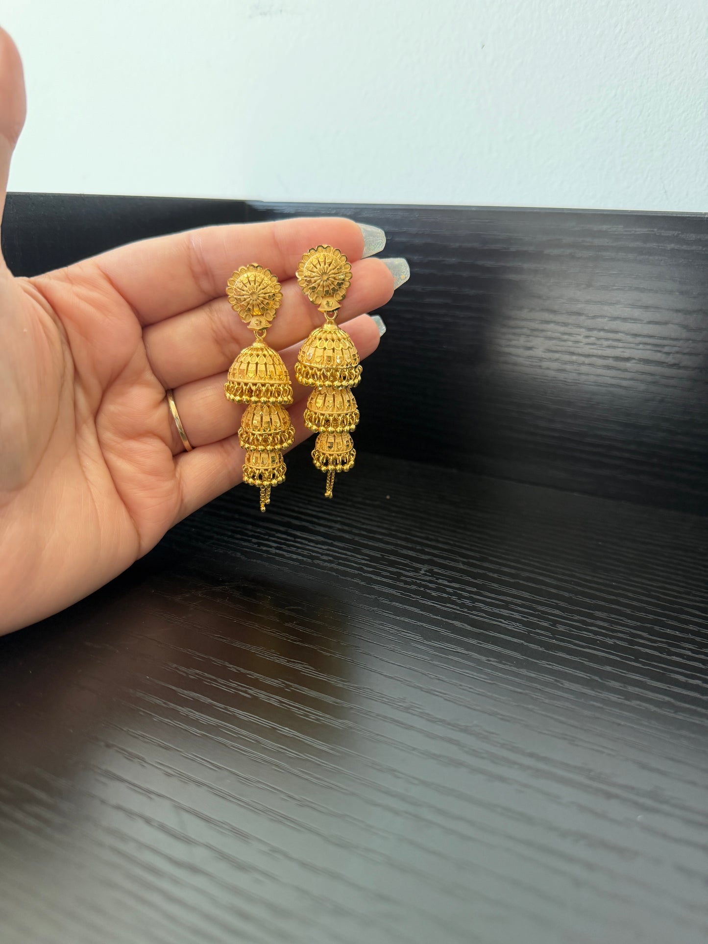 Hanaya Gold Forming Earrings