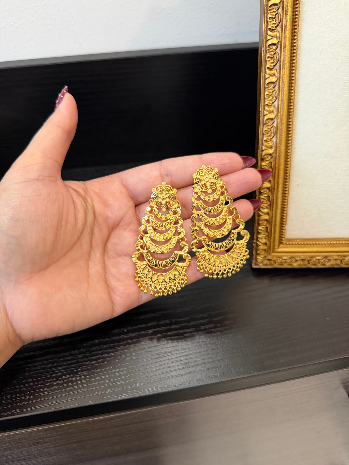 Balpreet Gold Forming Earrings
