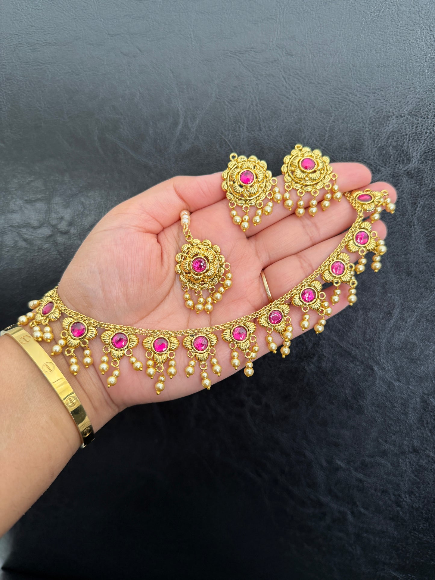 Arzoe Punjabi Traditional Look Set (Ruby)