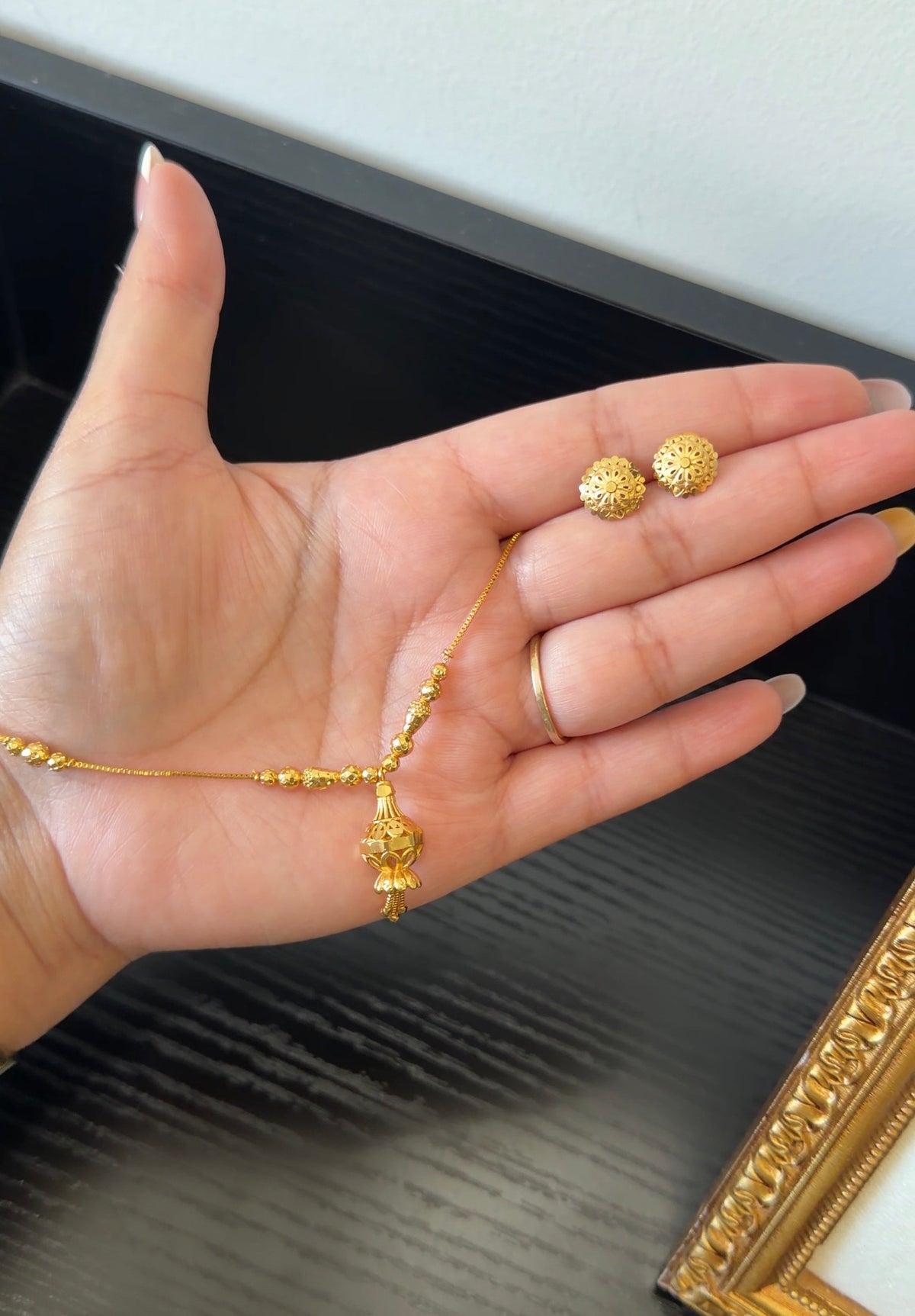Taran Premium Chain Set ( 2 in 1 Earrings)