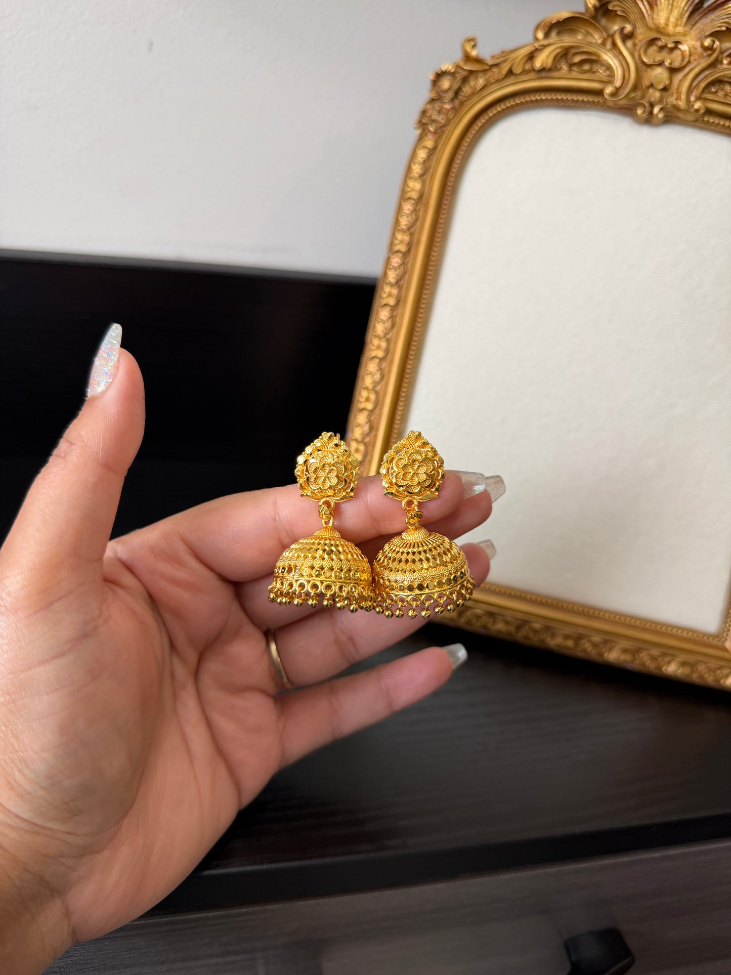 Veera Gold Look Jhumki