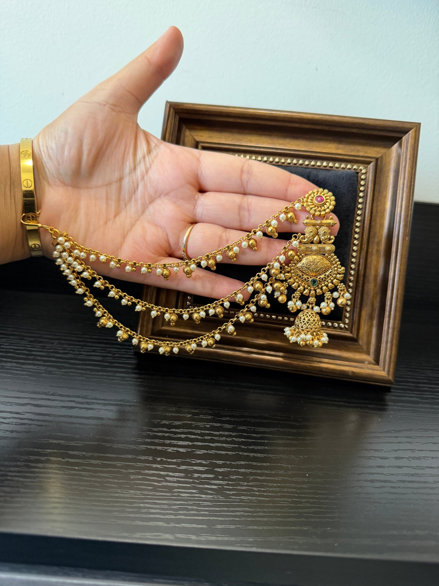 Ramneek Micro Gold Plated Bahubali Earrings