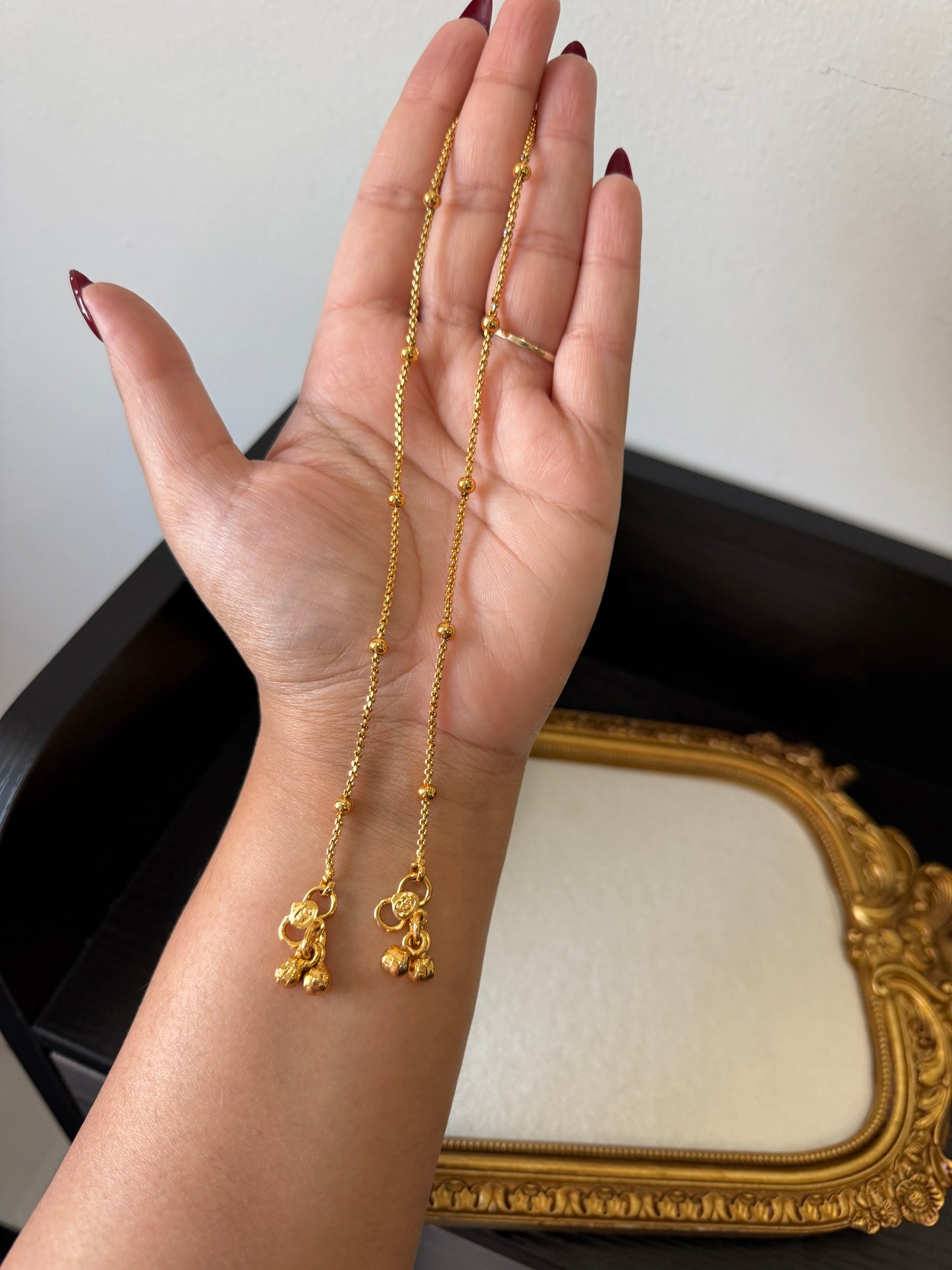 Jasleen Real Look Anklets