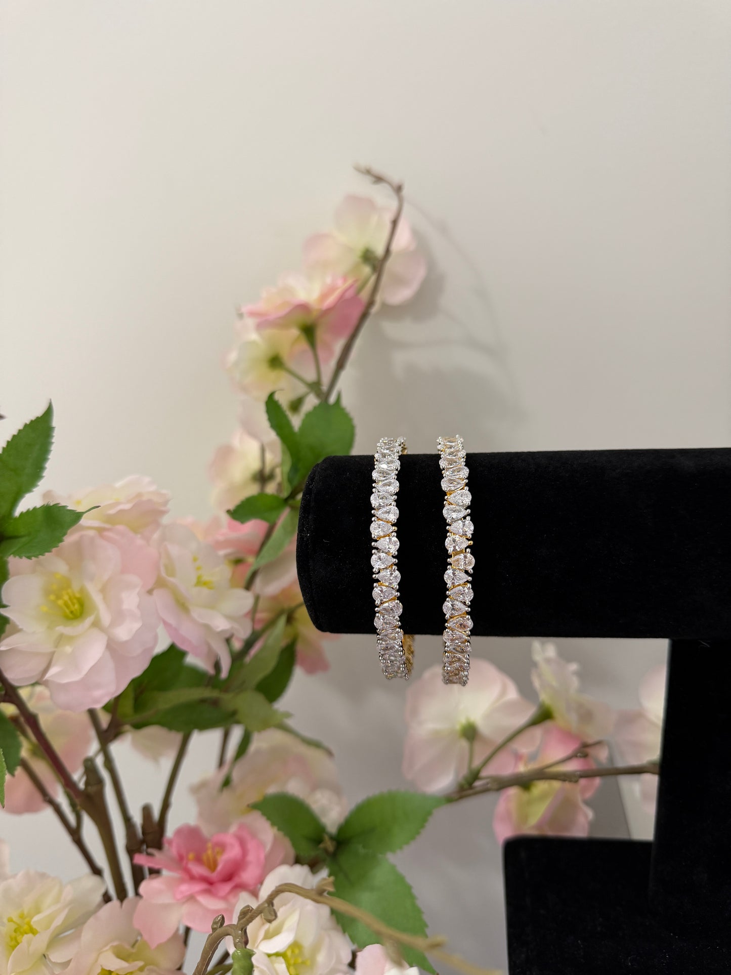 Farah CZ Real Diamond look Bangles